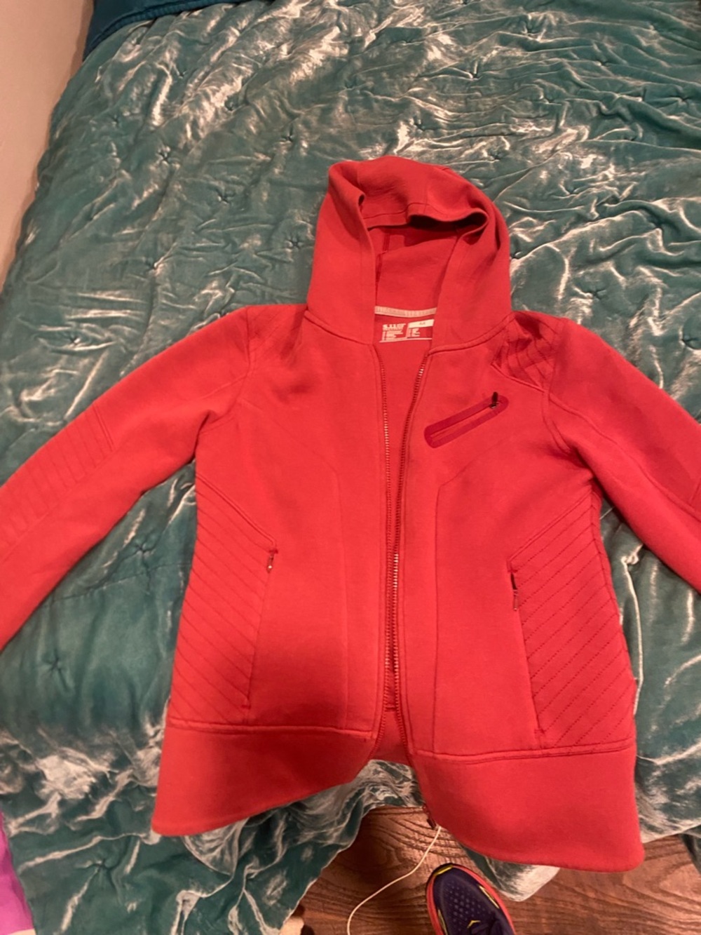 5.11 Tactical Red Zip-Up Hoodie with Hood